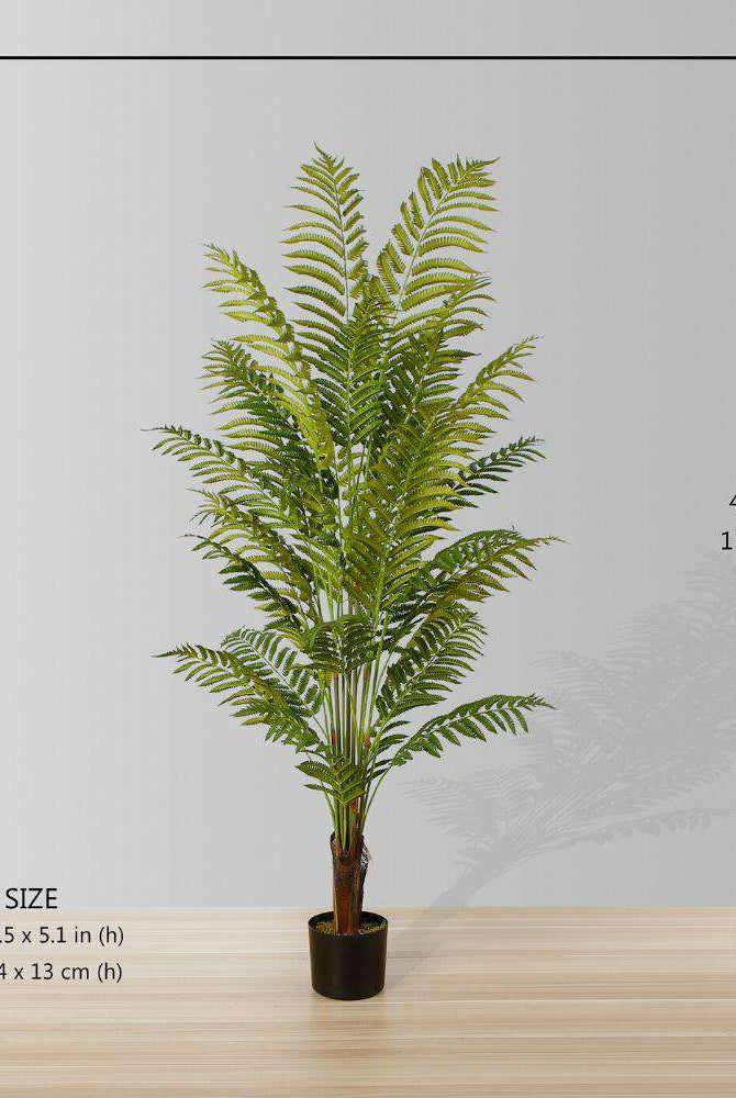 GALI ARTIFICIAL FERN POTTED PLANT 5' ArtiPlanto