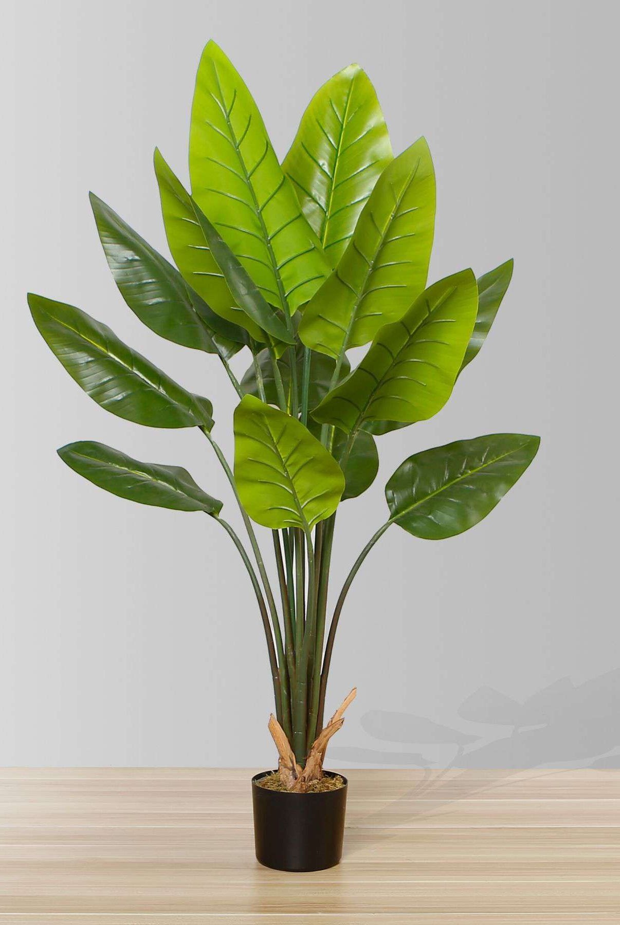 JAVI Artificial Spathiphyllum Leaf Potted Plant 51" ArtiPlanto