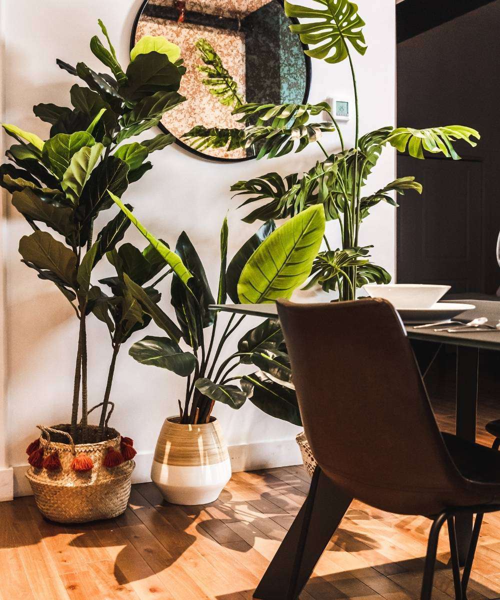 JAVI Artificial Spathiphyllum Leaf Potted Plant 51" ArtiPlanto