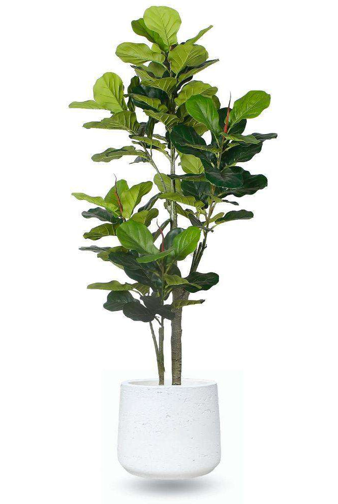 LAZARO WHITE CEMENT PLANTER 13'' ArtiPlanto