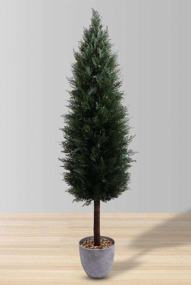 LEEDS Faux Potted Cedar Topiary Plant (Multiple Size) ArtiPlanto