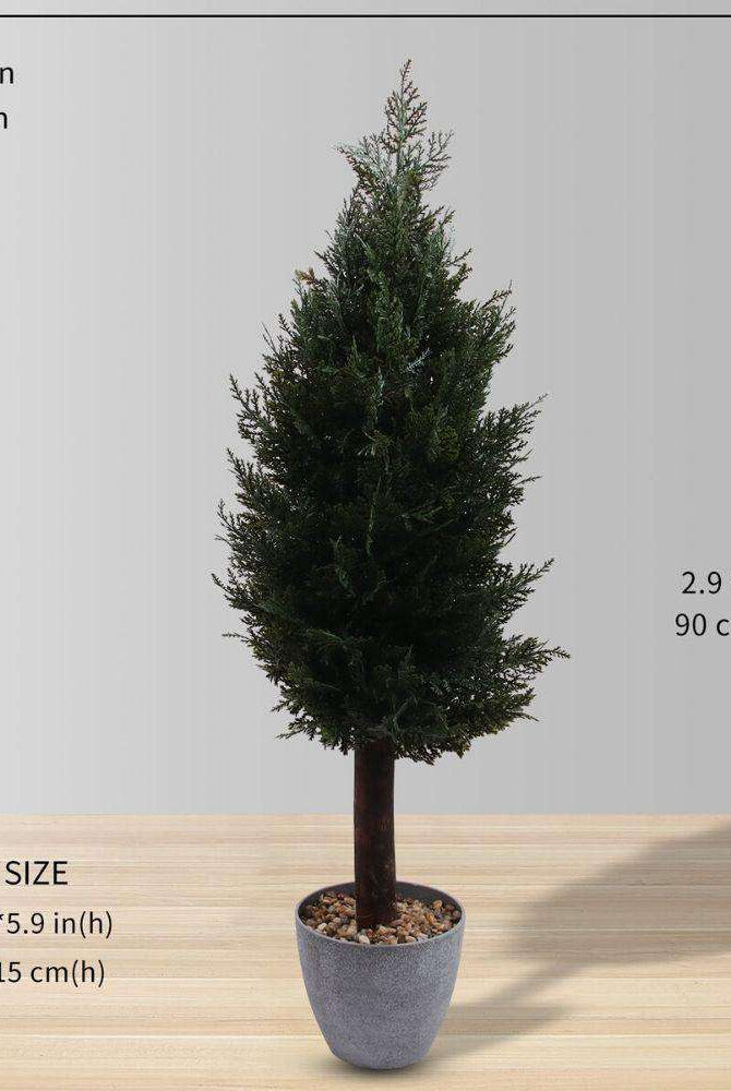 LEEDS Faux Potted Cedar Topiary Plant (Multiple Size) ArtiPlanto