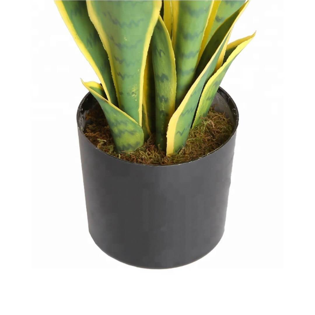 LETI Artificial Snake Sansevieria Potted Plant 21'' ArtiPlanto