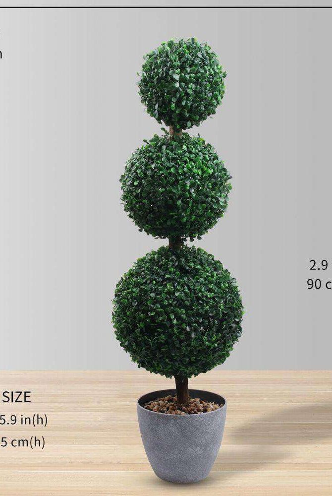 LONDON Faux Potted Boxwood Topiary Plant (Multiple Sizes) ArtiPlanto