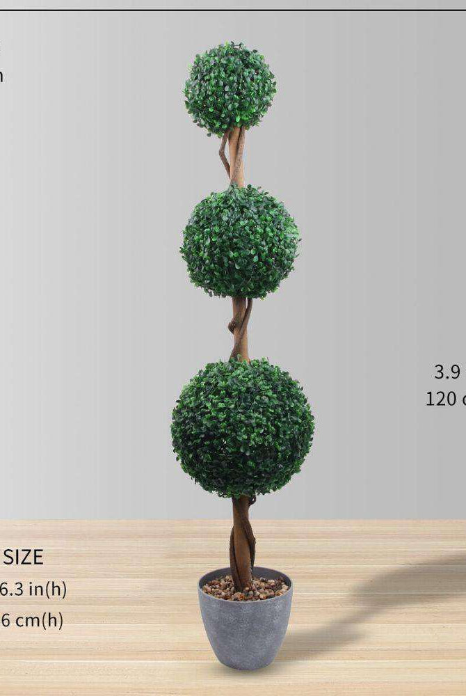 LONDON Faux Potted Boxwood Topiary Plant (Multiple Sizes) ArtiPlanto