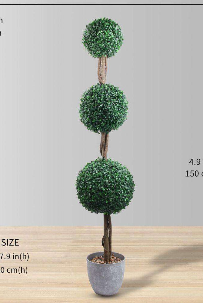 LONDON Faux Potted Boxwood Topiary Plant (Multiple Sizes) ArtiPlanto