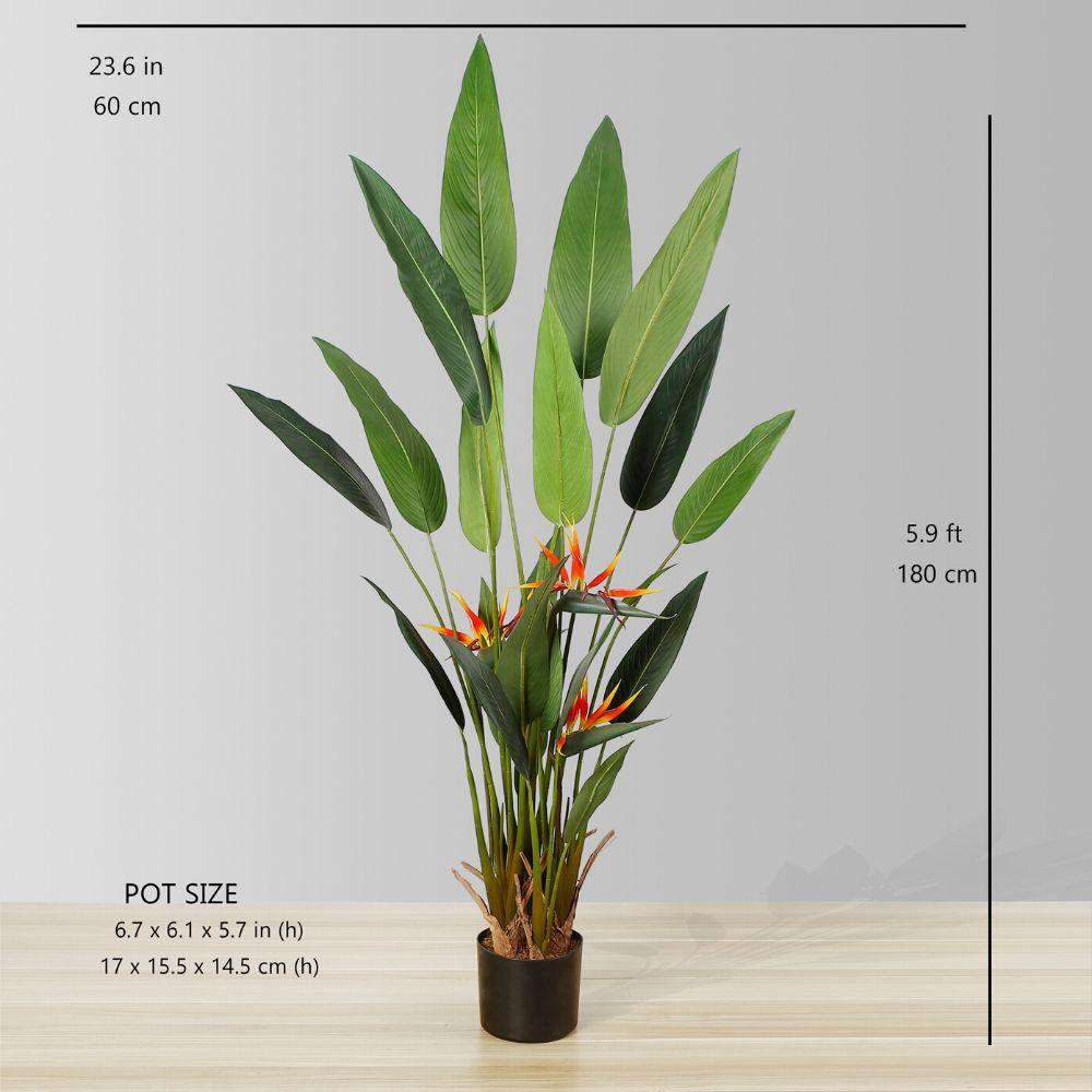 LUZA Artificial Bird Of Paradise Potted Plant (MULTIPLE SIZES) ArtiPlanto