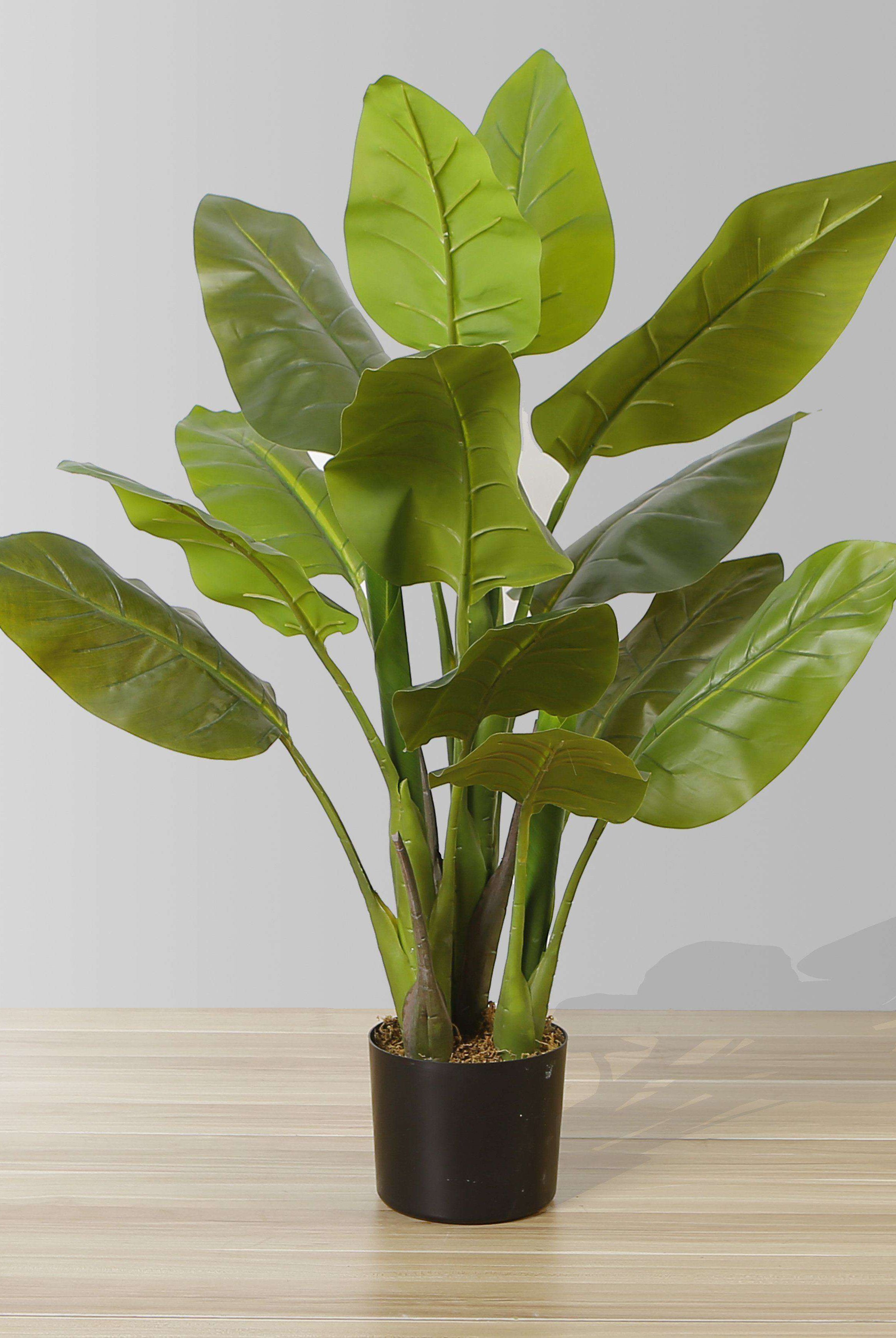 MIKI Artificial Spathiphyllum Leaf Potted Plant 3' ArtiPlanto
