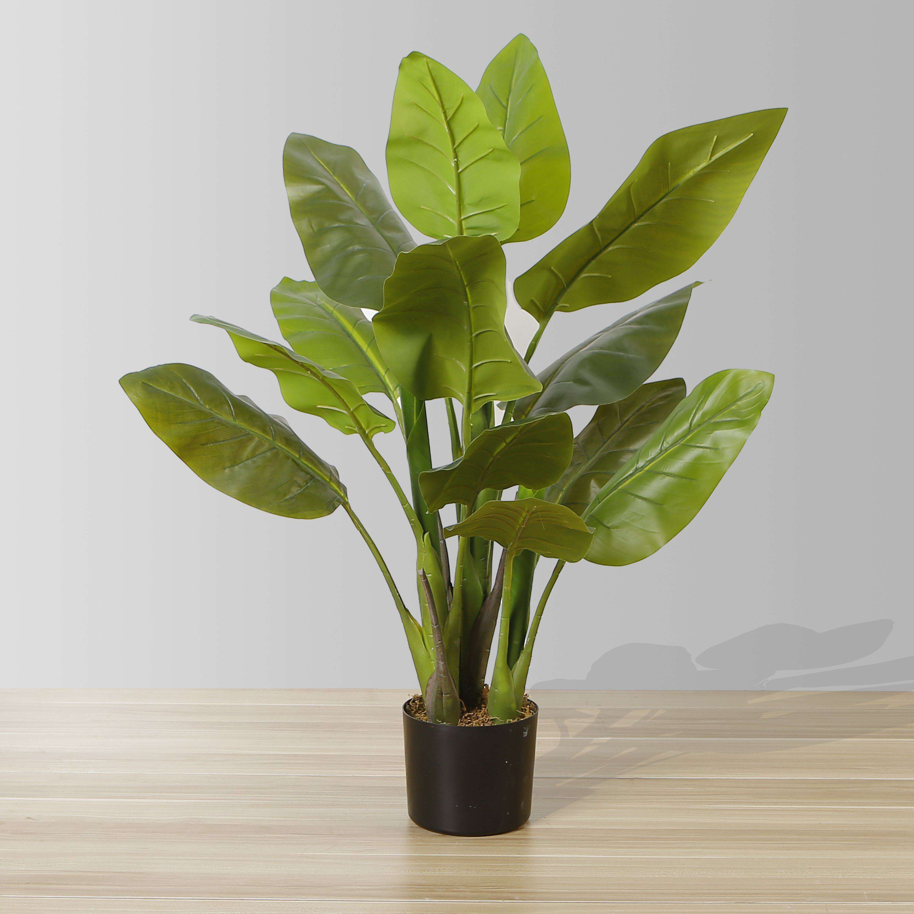 MIKI Artificial Spathiphyllum Leaf Potted Plant 3' ArtiPlanto
