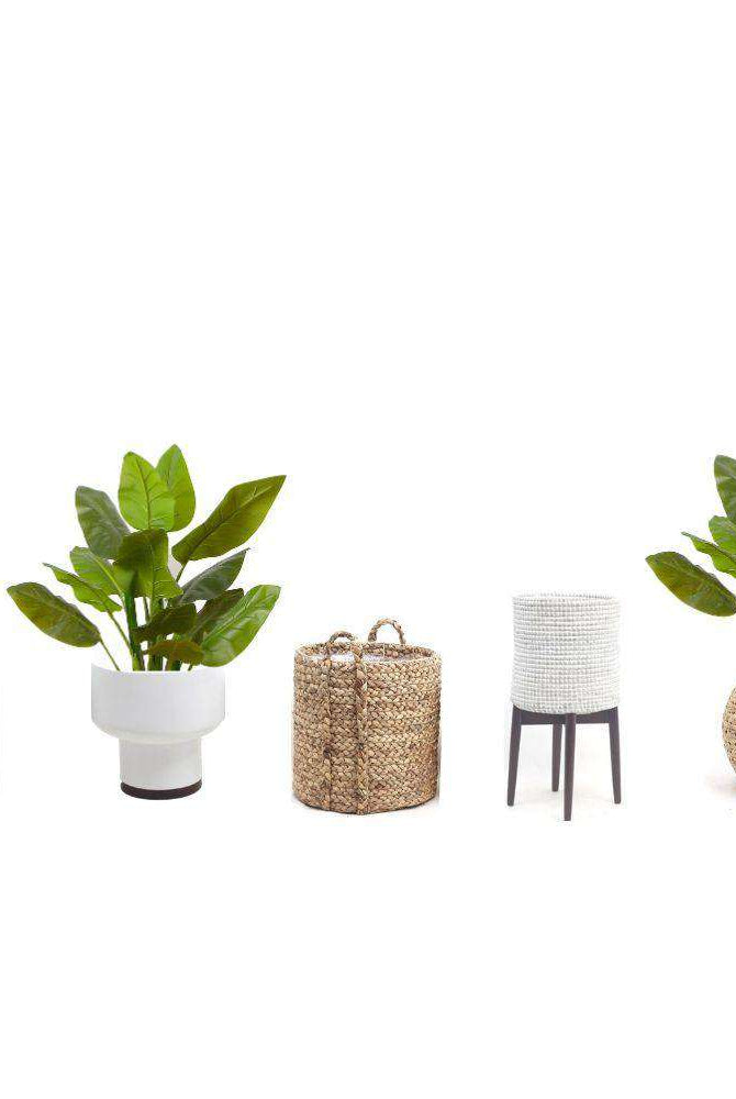 MIKI Artificial Spathiphyllum Leaf Potted Plant 3' ArtiPlanto