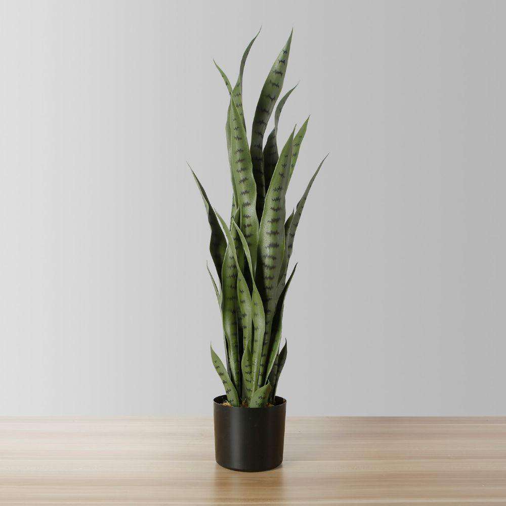 MILO Artificial Snake Sansevieria Dark Green Potted Plant (MULTIPLE SIZES) ArtiPlanto