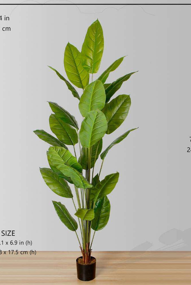 MOKA Artificial Spathiphyllum Leaf Potted Plant (Multiple Sizes) ArtiPlanto