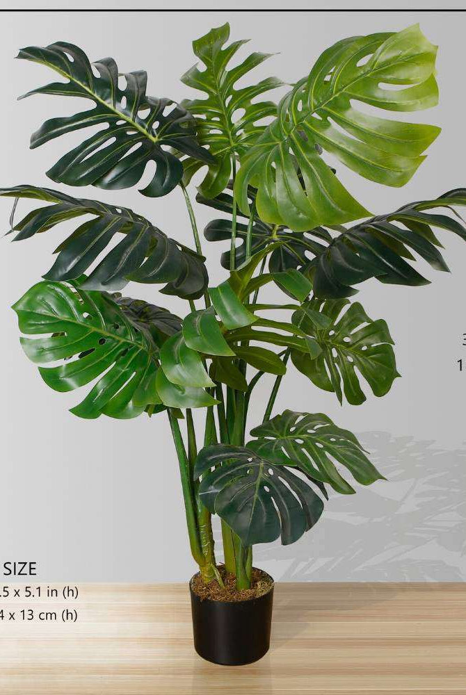 MONA ARTIFICIAL MONSTERA POTTED PLANT 45'' ArtiPlanto