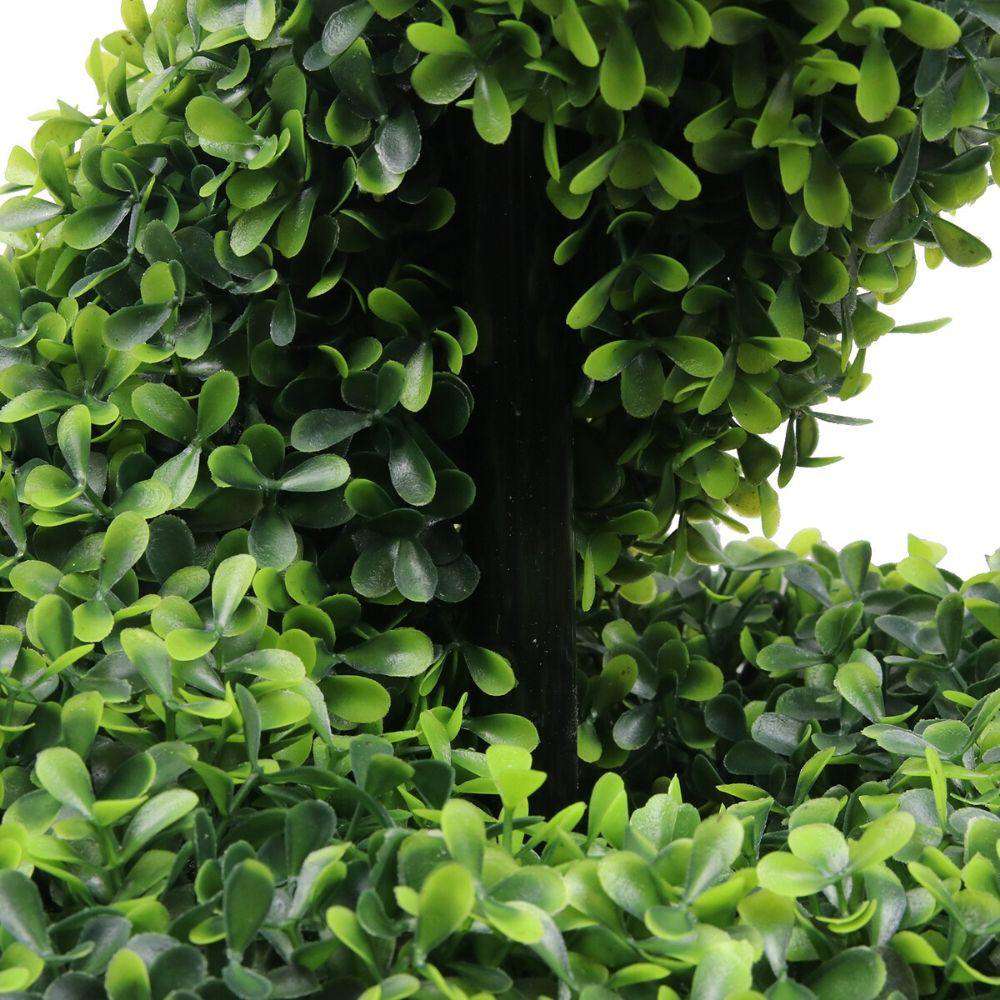 NORWICH Faux Potted Spiral Boxwood Topiary Plant 48'' ArtiPlanto