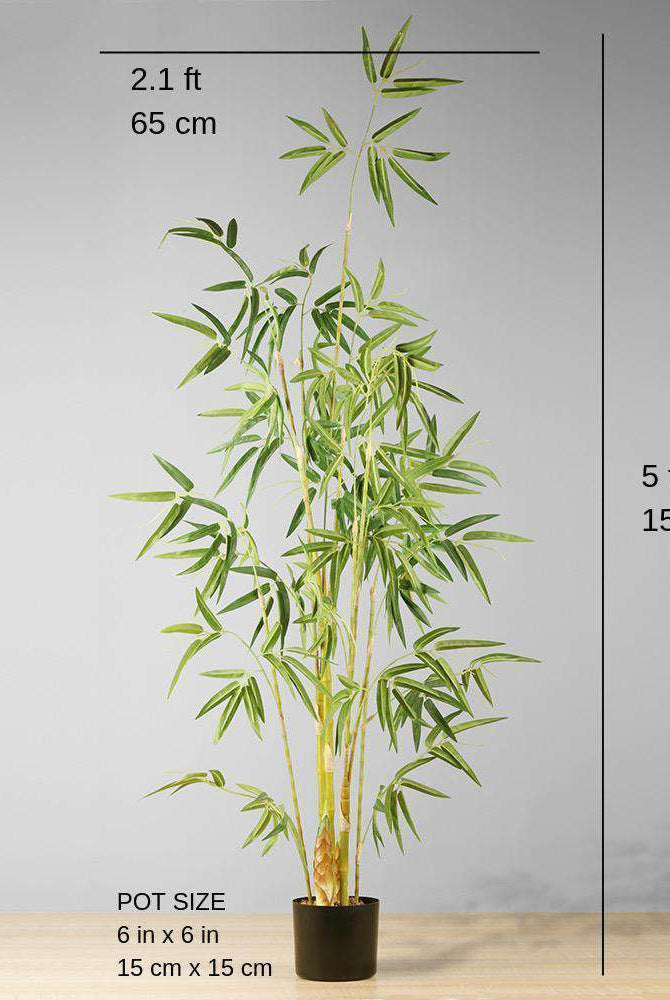 OSOS Artificial Korea Bamboo Potted Plant (Multiple Sizes) ArtiPlanto