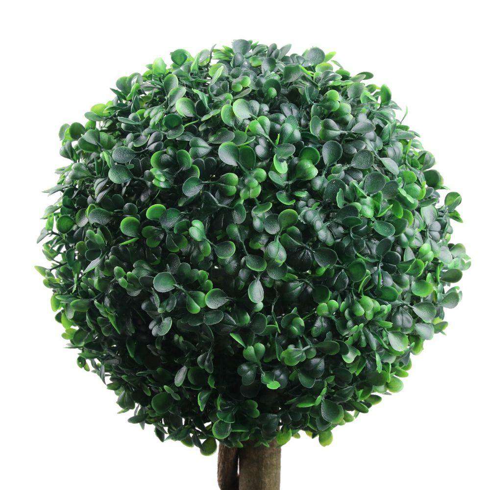 OXFORD Faux Potted Boxwood Topiary Plant 3' ArtiPlanto