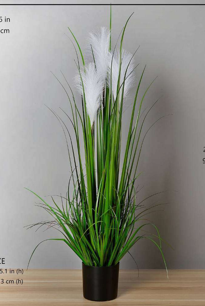 OZIE ARTIFICIAL REED GRASS POTTED PLANT 35'' ArtiPlanto
