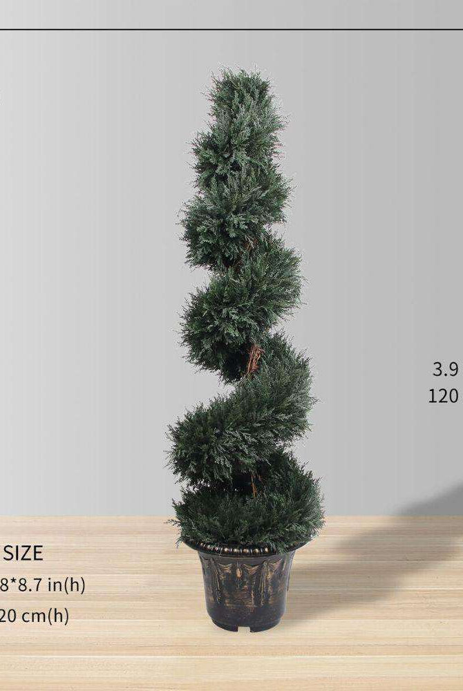 PERTH Faux Potted Spiral Boxwood Topiary Plant (MULTIPLE SIZES) ArtiPlanto