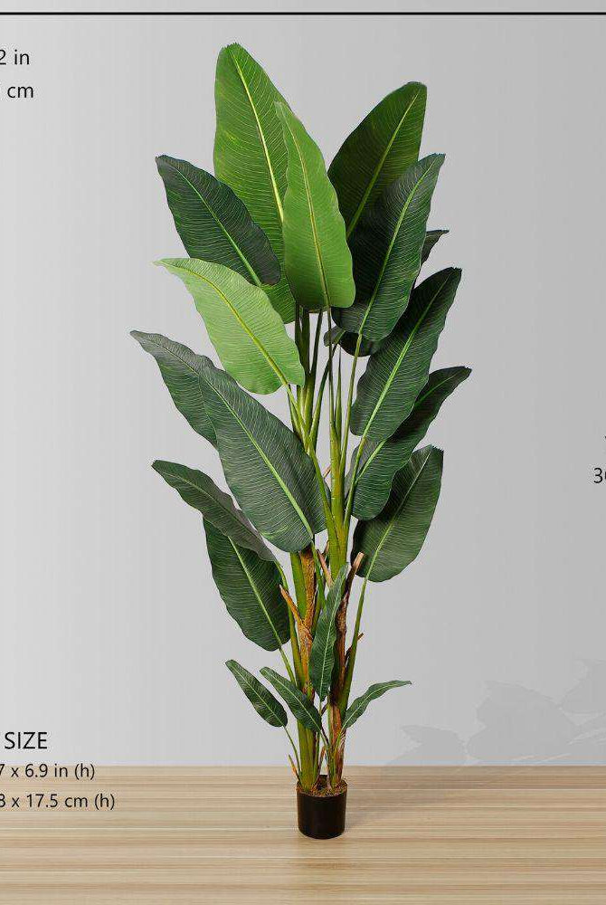 REYNA ARTIFICIAL TRAVELLERS PALM TREE POTTED PLANT 10' ArtiPlanto