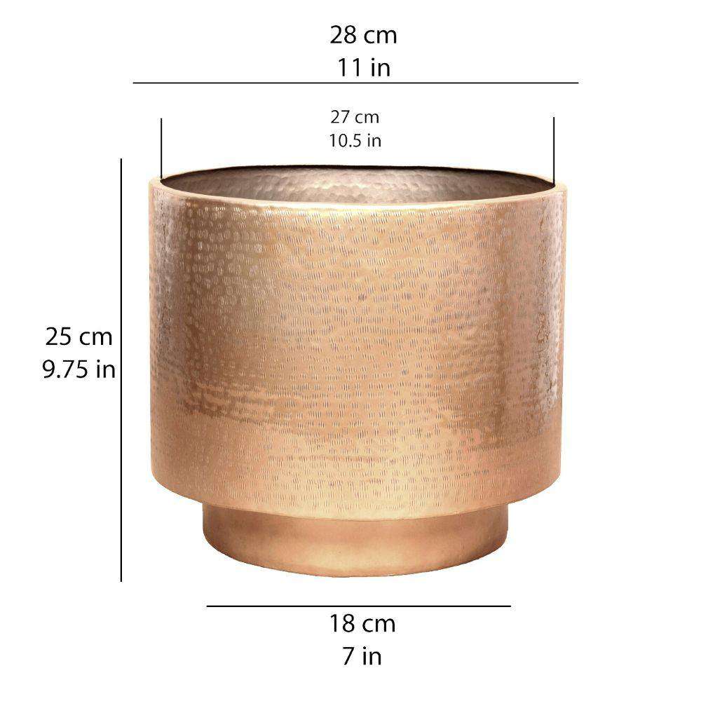 Sagi - Brass Mid-Century Floor Planter (Multiple Sizes) ArtiPlanto