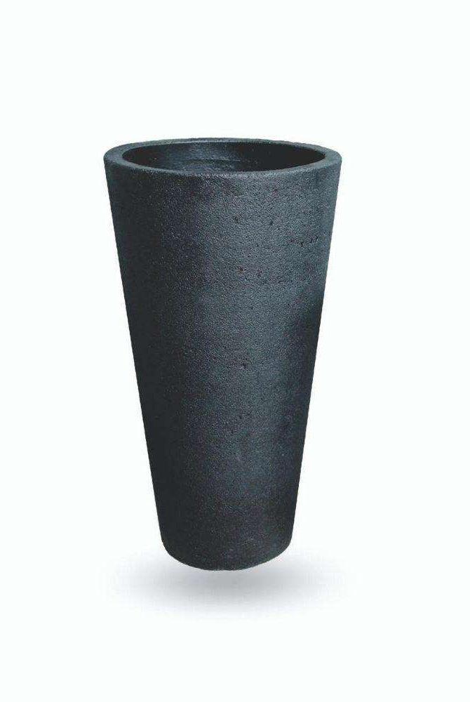 VANETO BLACK CEMENT PLANTER (Multiple Sizes) ArtiPlanto