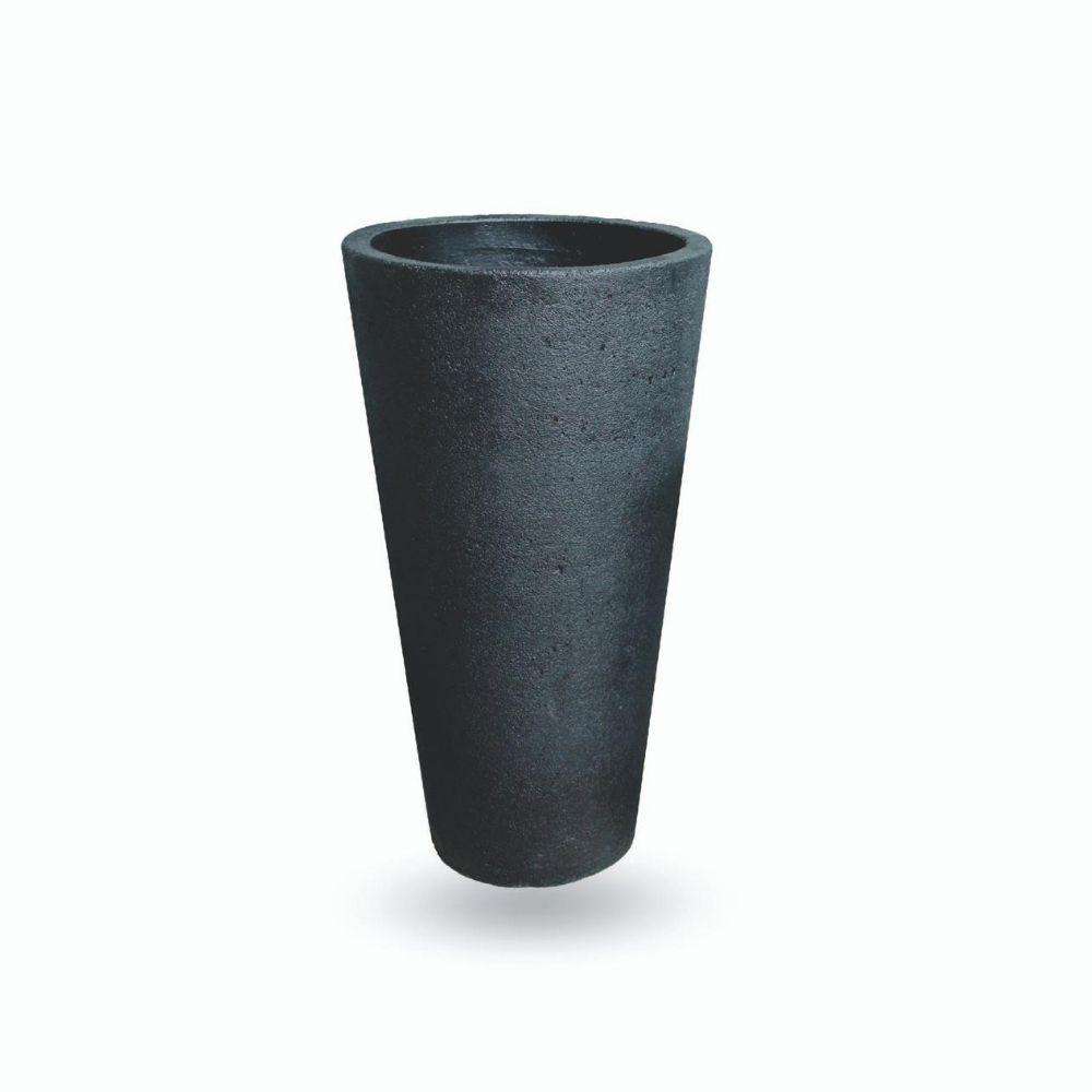 VANETO BLACK CEMENT PLANTER (Multiple Sizes) ArtiPlanto