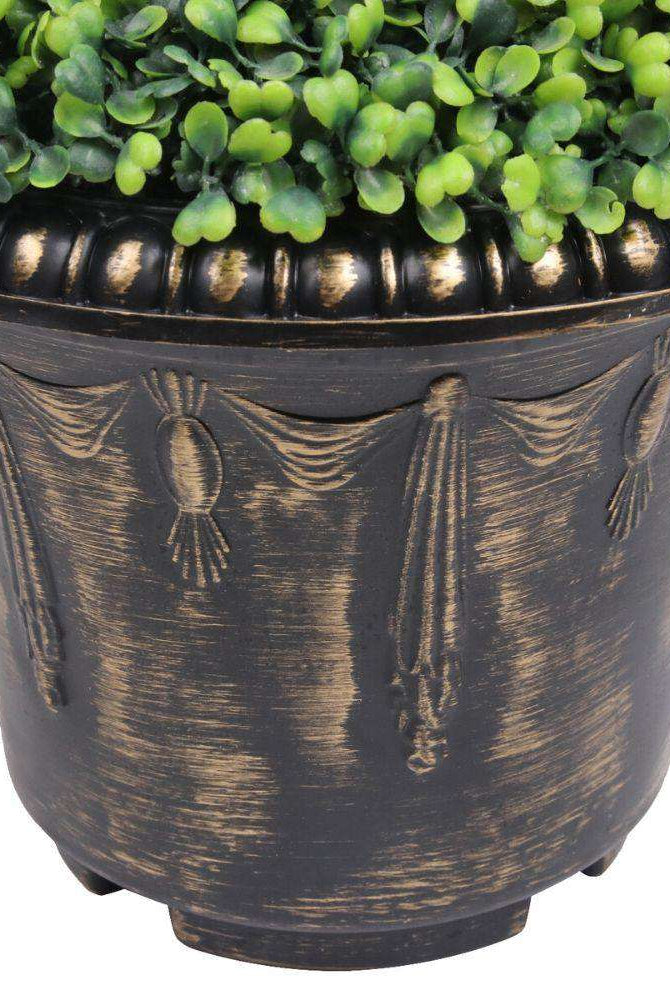WELLS Faux Potted Spiral Boxwood Topiary Plant (Multiple Sizes) ArtiPlanto