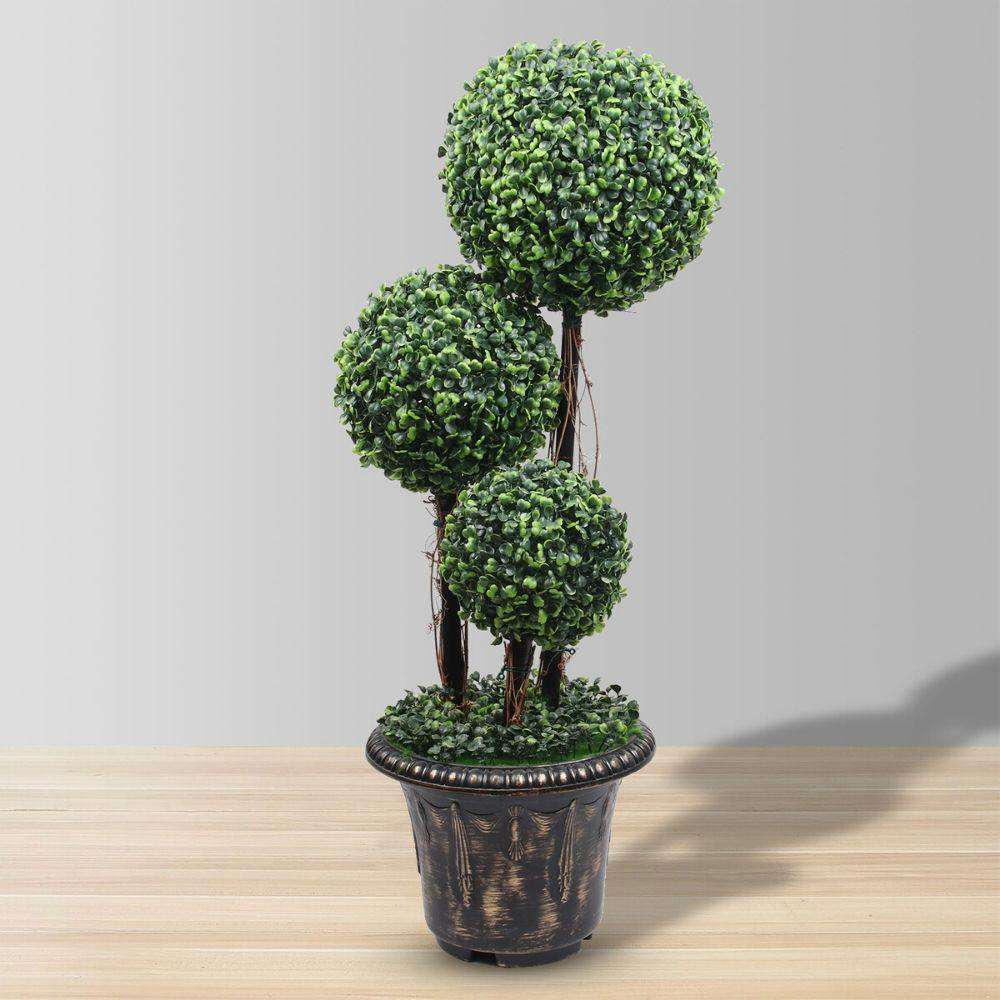 WHITBY Faux Potted Boxwood Topiary Plant (Multiple Sizes) ArtiPlanto