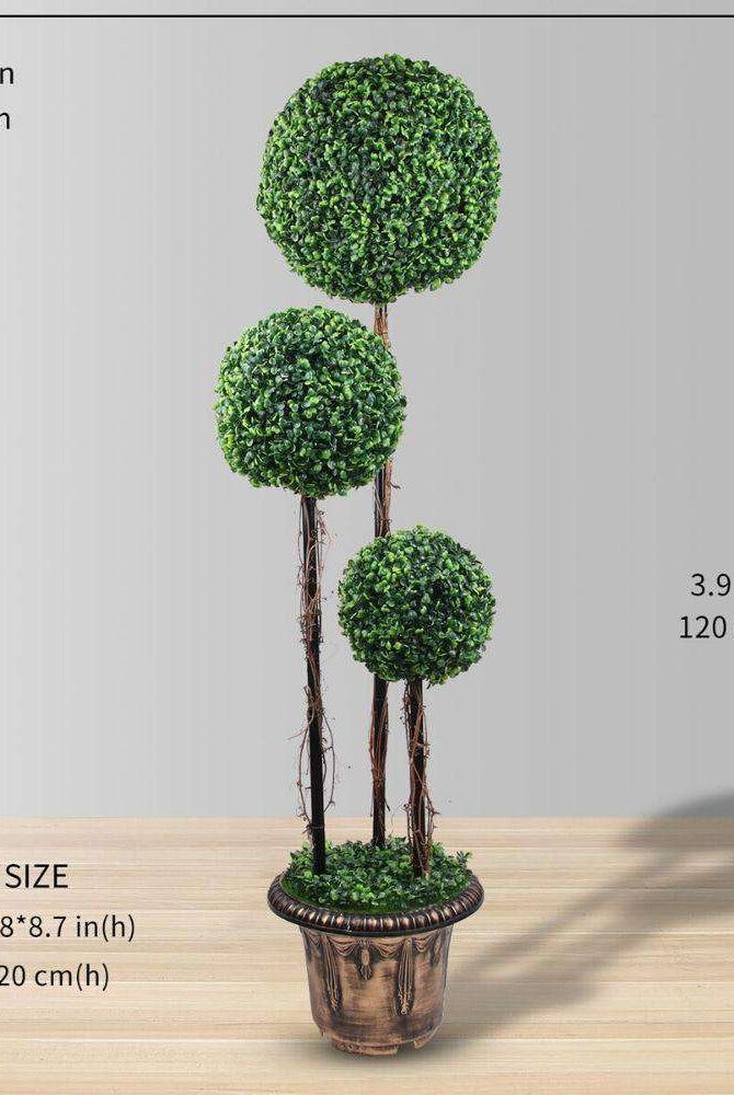 WHITBY Faux Potted Boxwood Topiary Plant (Multiple Sizes) ArtiPlanto