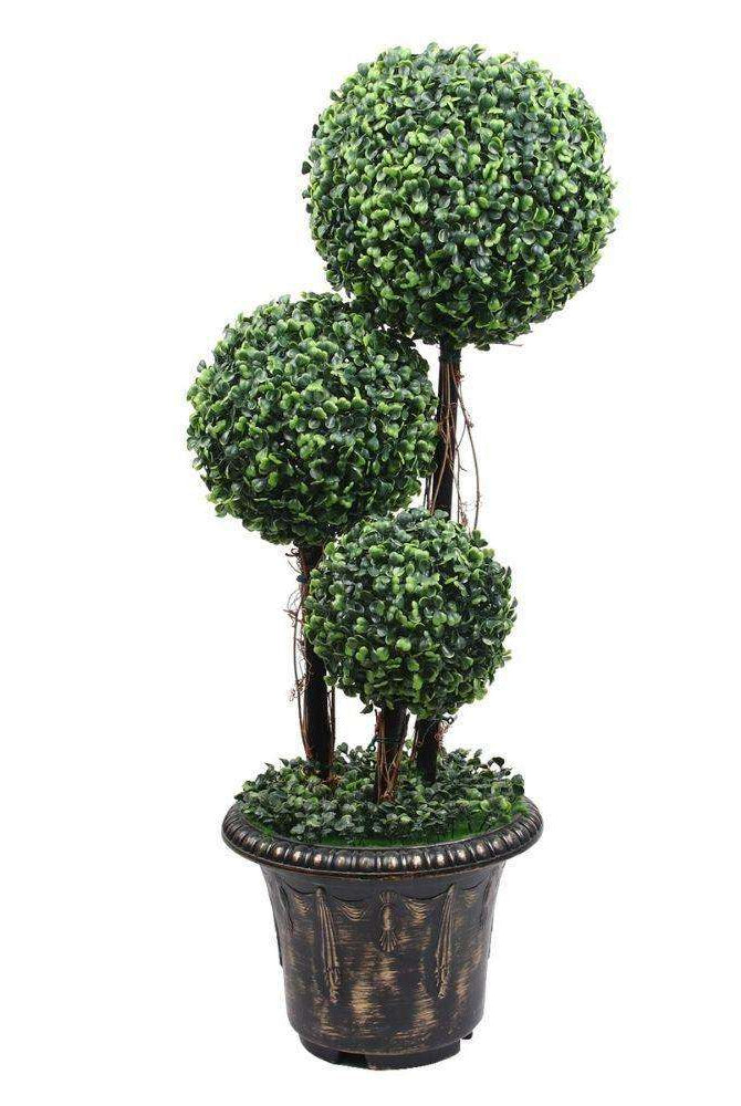 WHITBY Faux Potted Boxwood Topiary Plant (Multiple Sizes) ArtiPlanto