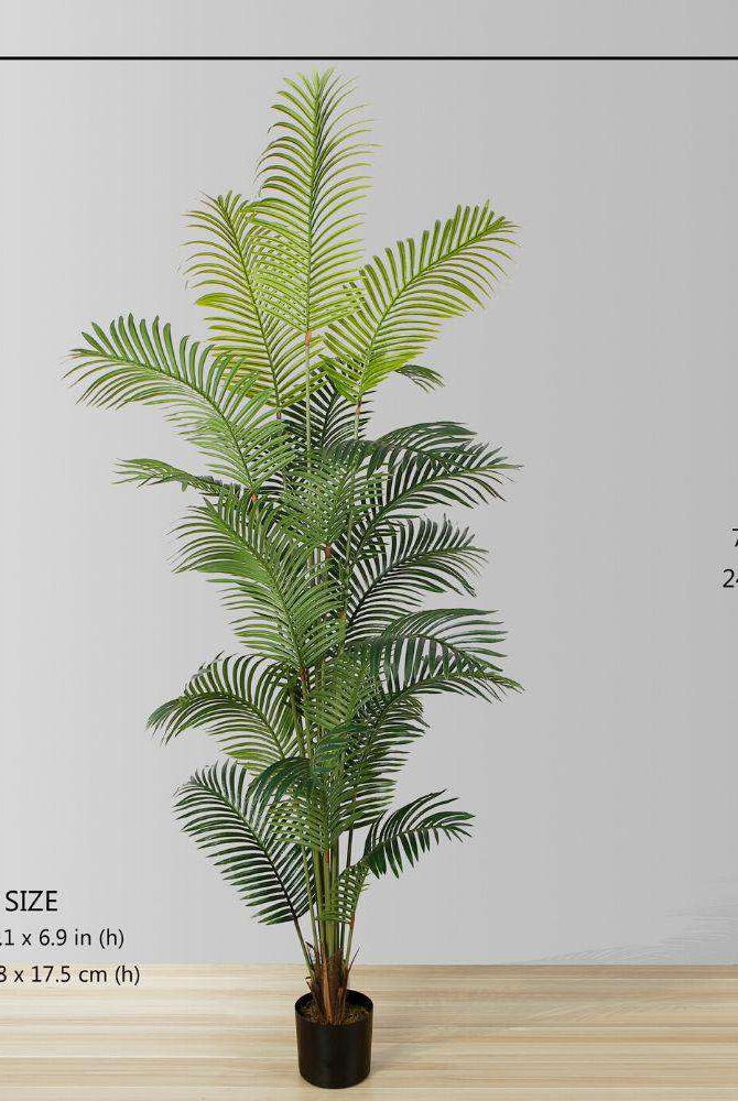 XELA Artificial Hawaii Kwai Palm Tree Potted Plant (Multiple Sizes) ArtiPlanto