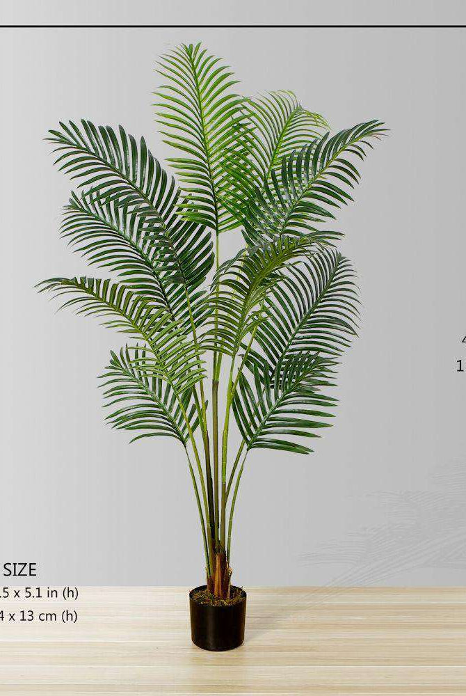 XELO Artificial Hawaii Kwai Palm Tree Potted Plant (MULTIPLE SIZES) ArtiPlanto