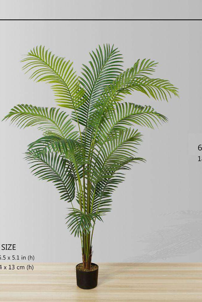 XELO Artificial Hawaii Kwai Palm Tree Potted Plant (MULTIPLE SIZES) ArtiPlanto