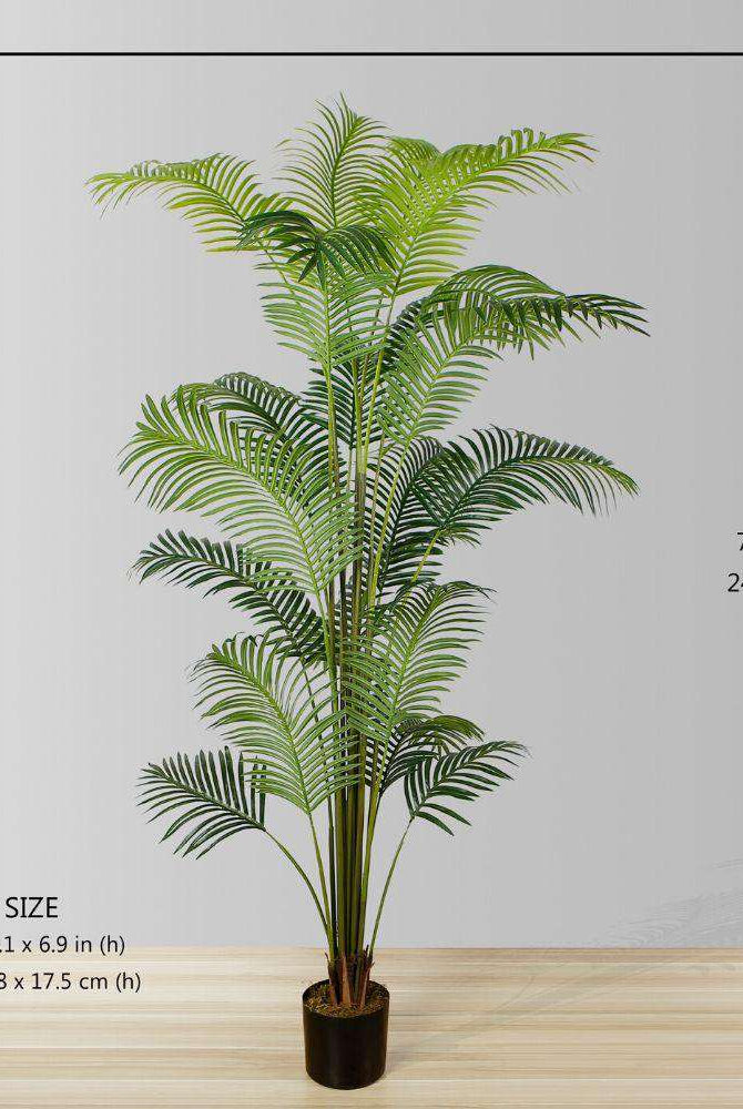XELO Artificial Hawaii Kwai Palm Tree Potted Plant (MULTIPLE SIZES) ArtiPlanto