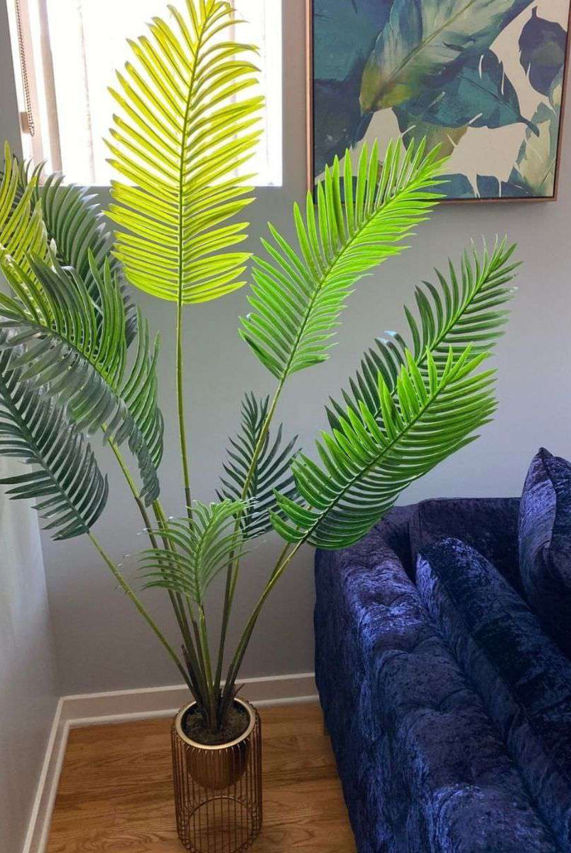 XELO Artificial Hawaii Kwai Palm Tree Potted Plant (MULTIPLE SIZES) ArtiPlanto