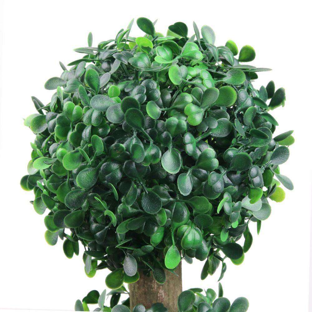 YORK Faux Potted Boxwood Topiary Plant 3' ArtiPlanto