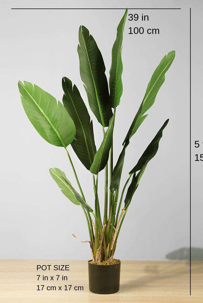 ZAPO Artificial Bird Of Paradise Potted Plant (Multiple Sizes) ArtiPlanto