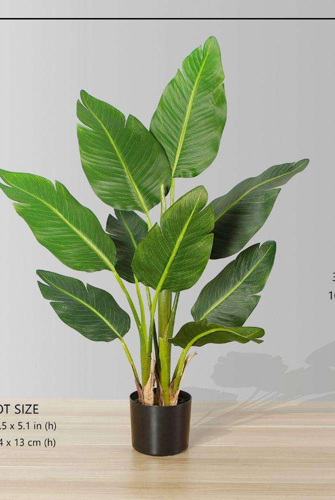 ZAPO Artificial Bird Of Paradise Potted Plant (Multiple Sizes) ArtiPlanto