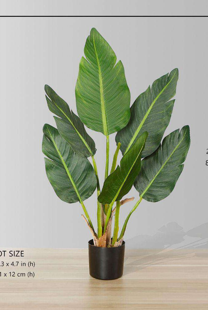 ZAPO Artificial Bird Of Paradise Potted Plant (Multiple Sizes) ArtiPlanto
