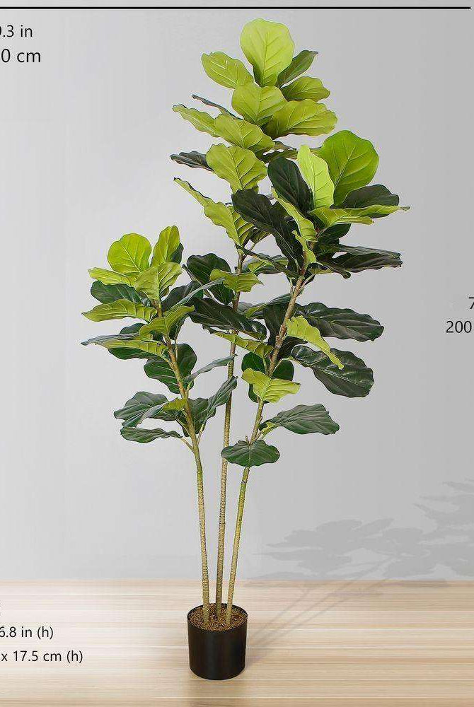 ALVA Artificial Fiddle Leaf Potted Plant (Multiple Sizes) Potted Artificial Plant ArtiPlanto
