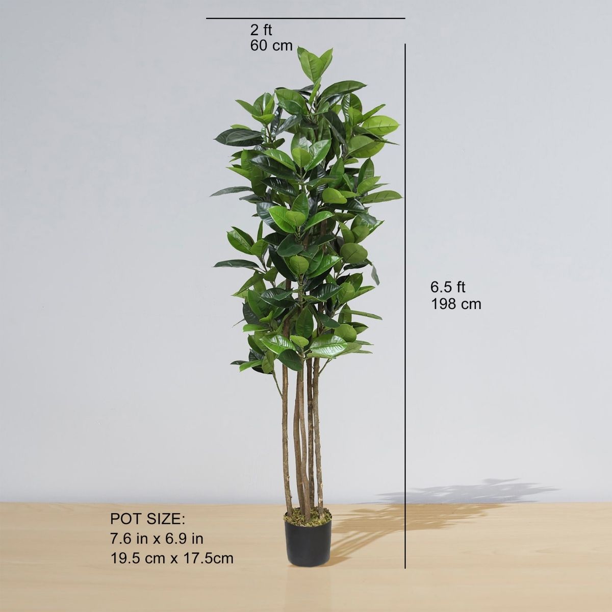 Potted Artificial Plant - Encanto Artificial Rubber Potted Plant (Multiple Sizes)