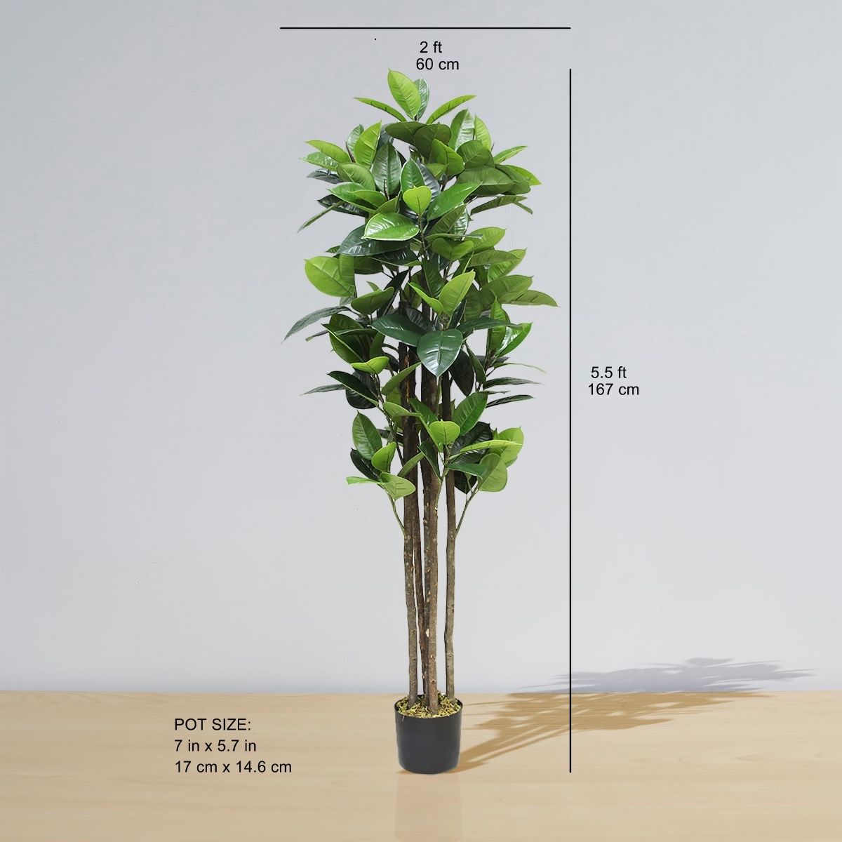 Potted Artificial Plant - Encanto Artificial Rubber Potted Plant (Multiple Sizes)
