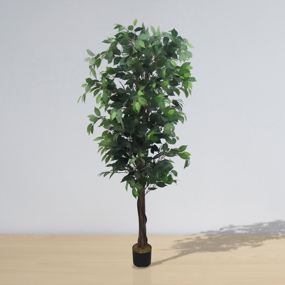 Potted Artificial Plant - Tarso Artificial Ficus Potted Plant 6'