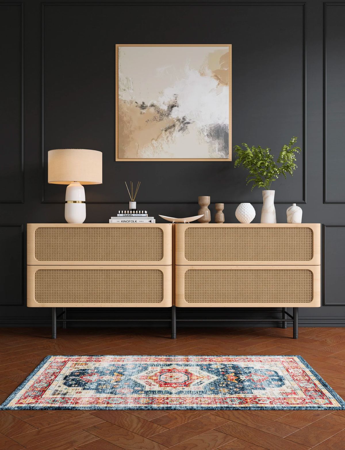 Rug - Dilara Multi Color Red Blue Rug
