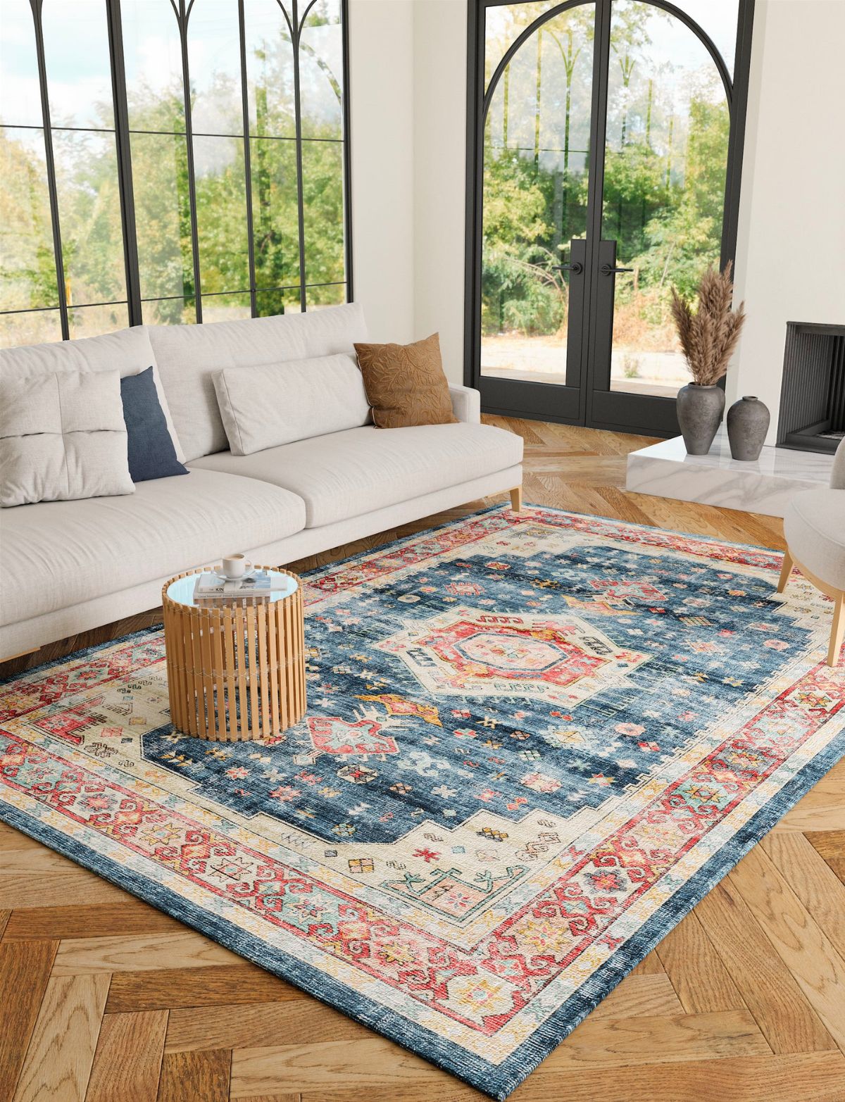 Rug - Dilara Multi Color Red Blue Rug