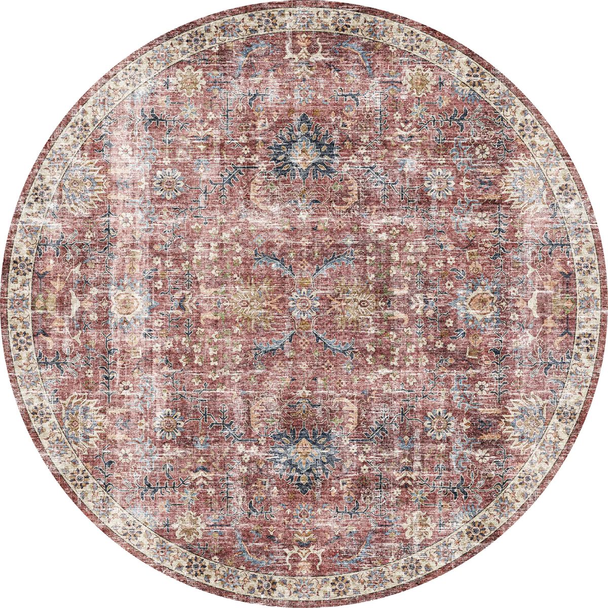 Rug - Jasper Rose Taupe Red Rug