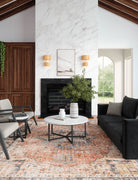 Rug - Riverra Terracotta Black Rug