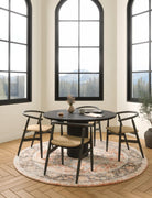 Rug - Riverra Terracotta Black Rug