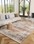 Rug - Echo Burnt Orange Black Pink Rug