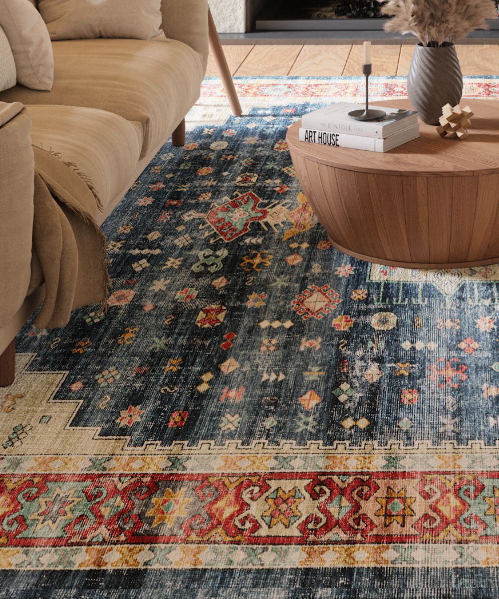 Rug - Dilara Multi Color Red Blue Rug